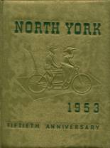 North York High School 1953 yearbook cover photo