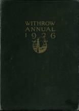 Withrow High School 1926 yearbook cover photo