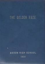 Akron High School 1951 yearbook cover photo
