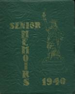 Port Jervis High School 1940 yearbook cover photo