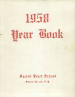 Sacred Heart School 1958 yearbook cover photo