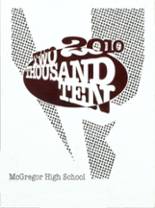 McGregor High School 2010 yearbook cover photo