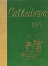 Cathedral High School 1954 yearbook cover photo
