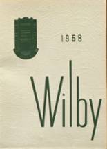 Wilby High School 1958 yearbook cover photo