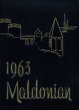 Malden High School 1963 yearbook cover photo
