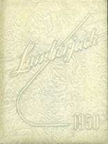R.A. Long High School 1950 yearbook cover photo