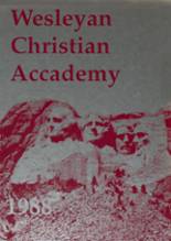 Wesleyan Christian Academy 1988 yearbook cover photo