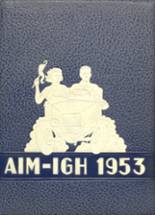 Pecatonica High School 1953 yearbook cover photo