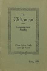 Clifton Springs High School 1930 yearbook cover photo