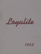 Loyal High School 1953 yearbook cover photo