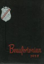 Beaufort High School 1958 yearbook cover photo