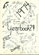 Primghar High School 1974 yearbook cover photo