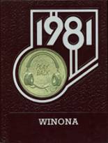 Winona High School 1981 yearbook cover photo