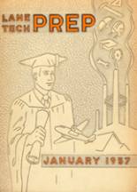Lane Technical High School 1957 yearbook cover photo
