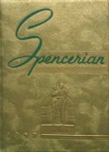 Spencer High School 1957 yearbook cover photo