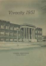 Cushing High School 1951 yearbook cover photo