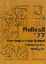 Farmington High School 1977 yearbook cover photo
