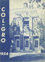 Columbus Grove High School 1954 yearbook cover photo