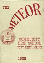 Ft. Kent Community High School 1958 yearbook cover photo