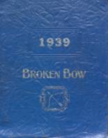 Broken Bow High School 1939 yearbook cover photo