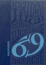 Durand High School 1969 yearbook cover photo