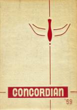 Concordia Preparatory 1959 yearbook cover photo
