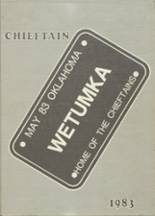 Wetumka High School 1983 yearbook cover photo