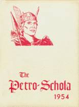 Petersburg High School 1954 yearbook cover photo