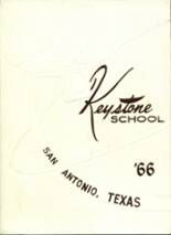 Keystone School 1966 yearbook cover photo