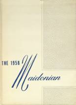 Maiden High School 1958 yearbook cover photo