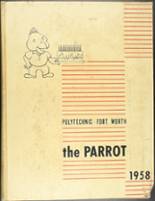 1958 Polytechnic High School Yearbook from Ft. worth, Texas cover image
