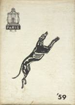 Paris High School 1959 yearbook cover photo
