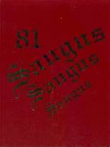 Saugus High School 1981 yearbook cover photo