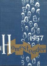 Homestead High School 1957 yearbook cover photo