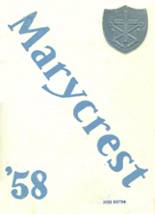 St. Mary of the Wasatch High School 1958 yearbook cover photo