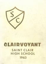 St. Clair High School 1963 yearbook cover photo