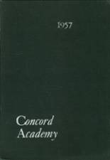 Concord Academy 1957 yearbook cover photo