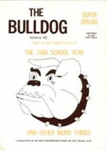 Burke High School 1986 yearbook cover photo