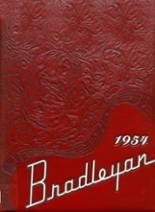 Bradley-Bourbonnais High School 1954 yearbook cover photo