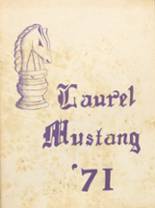 Laurel Junior High School 1971 yearbook cover photo