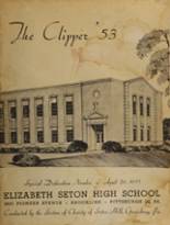 Seton High School 1953 yearbook cover photo