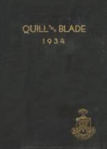 1934 Lew Wallace High School Yearbook from Gary, Indiana cover image