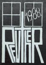 1988 Reuther High School Yearbook from Kenosha, Wisconsin cover image
