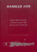1978 Brown County High School Yearbook from Mt. sterling, Illinois cover image