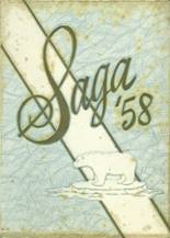 1958 Creston High School Yearbook from Grand rapids, Michigan cover image