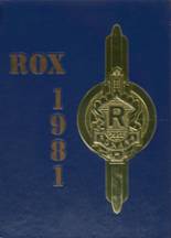 Roxana High School 1981 yearbook cover photo