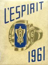 1961 Batesville High School Yearbook from Batesville, Indiana cover image