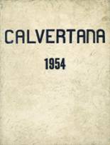Calvert High School 1954 yearbook cover photo