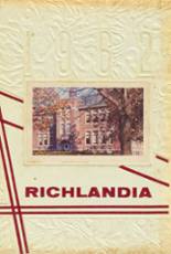 1962 Richland High School Yearbook from Newtown, Indiana cover image