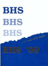 Butler High School 1989 yearbook cover photo